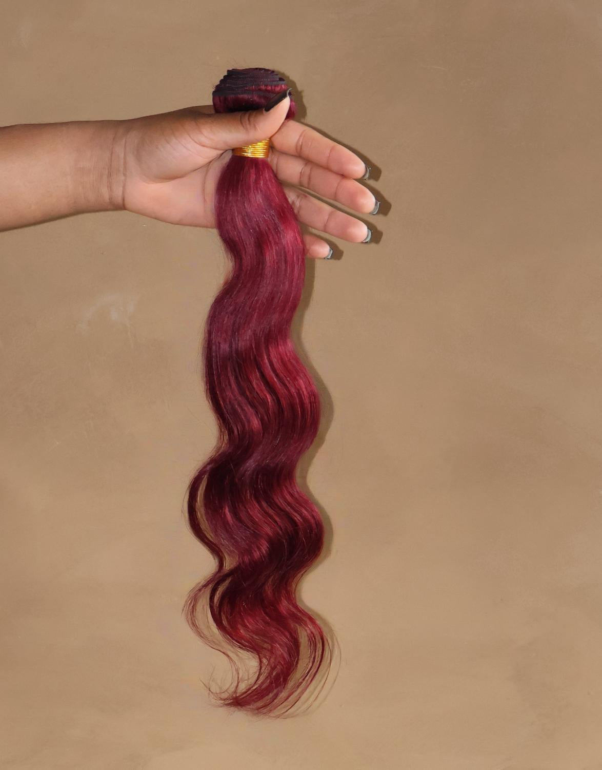 Burgundy color Premium Wig Bundle / Divine Body Wave - Dashaniflawlessinches